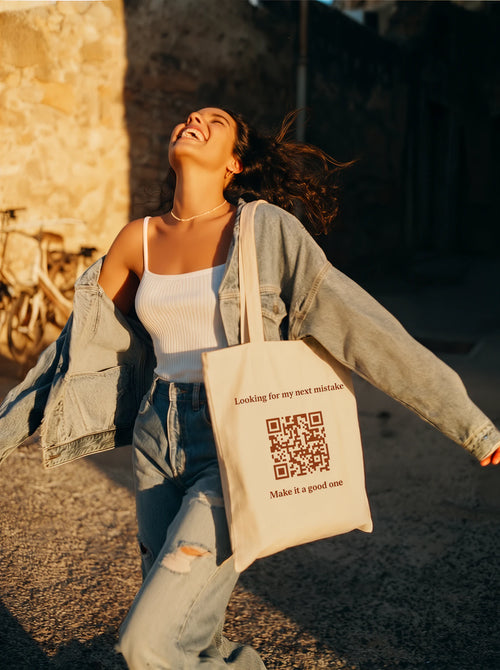 totes into you — a tote bag that introduces you
